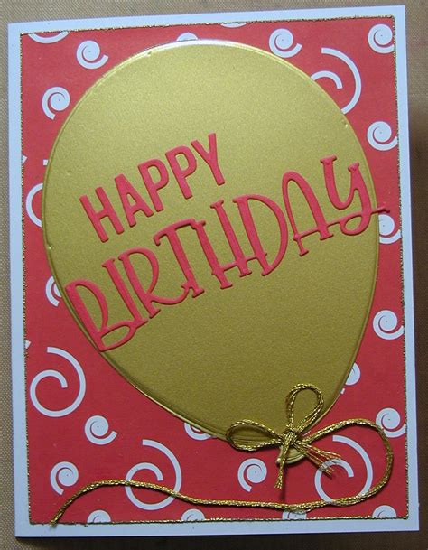 Oldstamper Musings Balloon Birthday Card