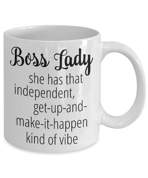 Female Boss Lady Mug T Boss Lady Make It Happen Coffee Cup Ebay