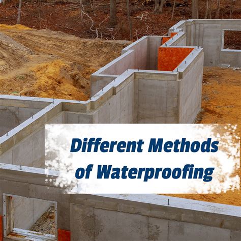 Common Waterproofing Methods Barrier Waterproofing Systems