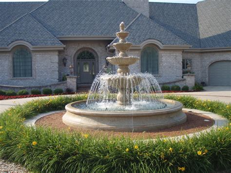 May 11, 2021 · from waterfalls and water fountains to reflecting pools and koi ponds, outdoor water features can help turn your landscape into something special, providing a beautiful and unique focal point. Large Estate Fountain - Mediterranean - Landscape ...