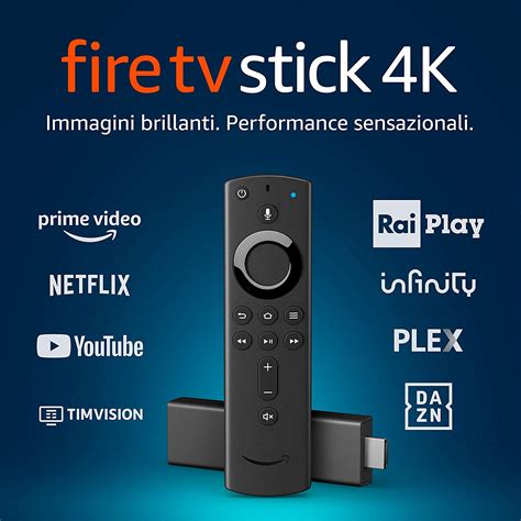 Amazon Fire Tv Stick 2a Generazione E 4k Con Comando Vocale In Forte