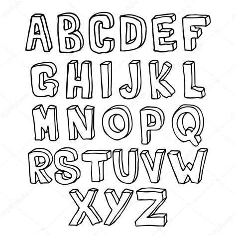 Abecedario Letras Do Alfabeto Para Imprimir Ver E Fazer 3d9 Images