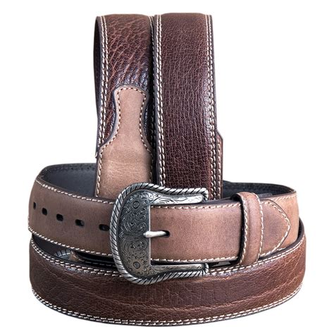 G Bar D 32 G Bar D Wide Crazy Horse Leather Tabs Mens Cowboy Belt