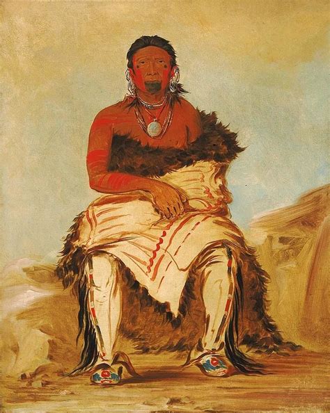 La Shah Le Staw Hix Man Chief A Republican Pawnee Painting By George