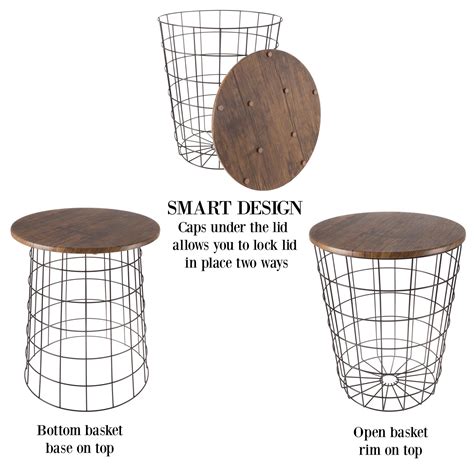 From simple small oak side tables, to nested oak side tables, you can find the perfect set of side tables to complement your living room at b&m. Nesting End Tables with Storage- Set of 2 Convertible ...