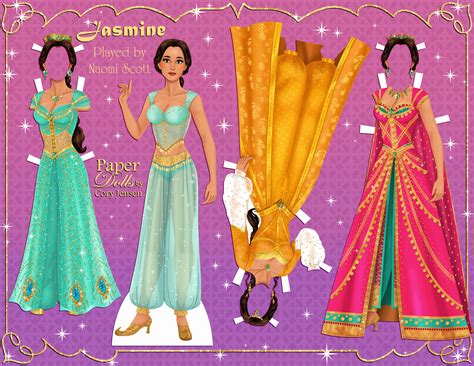 Aladdin Jasmine Paper Doll