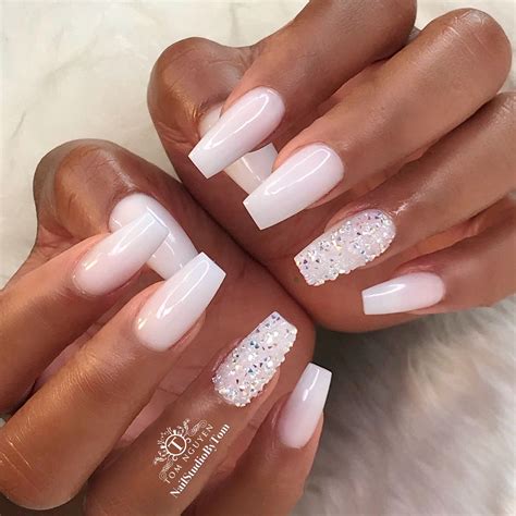 Squoval Acrylic Nails Nail Shapes Squoval White Acrylic Nails Best