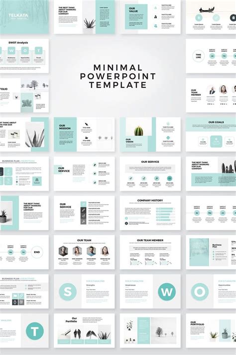 Modern Business Plan Powerpoint Template Editable Power Point Etsy In
