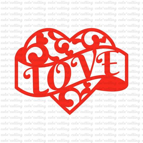 Free 173 Silhouette Love Heart Svg SVG PNG EPS DXF File