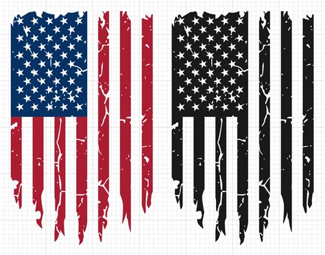 Distressed Usa Flag Svg Patriotic Design