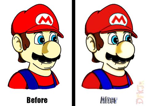 Mario Before And After By Dfkjr On Deviantart