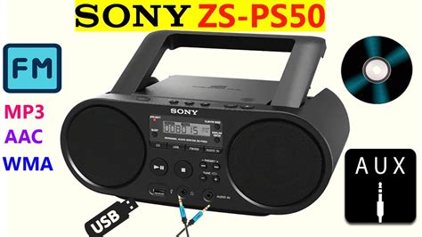 Sony Zs Ps50 Boomboxcdmp3usbfmamauxsound Test Youtube