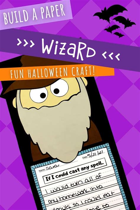 Wizard Craftivity Halloween Kids Craft And Creative Writing Project