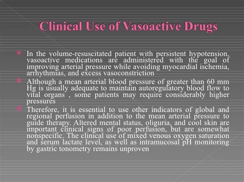 Shock And Vasoactive Drugs