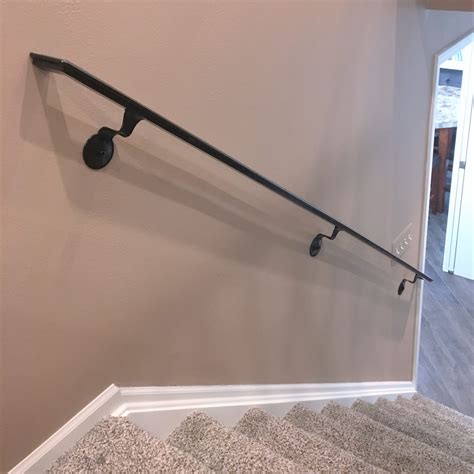 The packaging ensures that the product applies evenly and. Basic Wrought Iron Wall-Mounted Handrail - Great Lakes ...