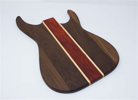 Stratocaster Guitar Shape Cutting Board Rockford Woodcrafts
