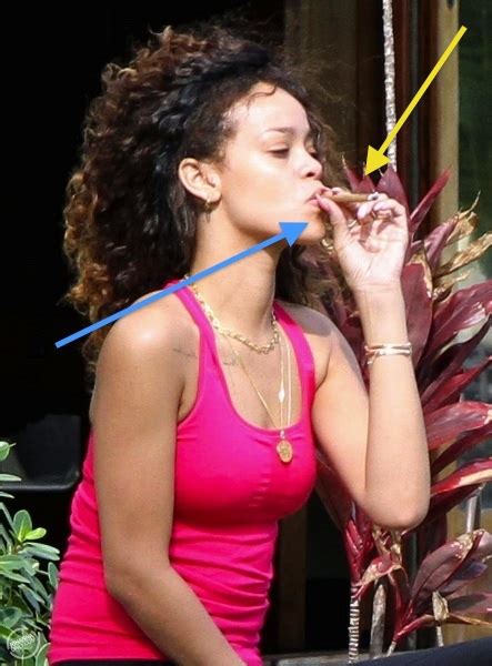 Rihanna Smoking A Joint