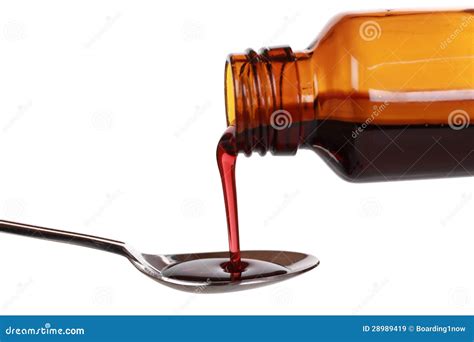 Liquid Medicine In A Bottle Royalty Free Stock Images Image 28989419