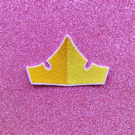 Once Upon A Dream Crown Embroidered Iron On Patch Etsy