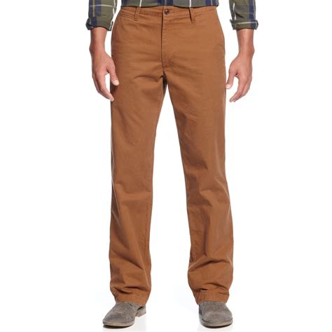 Dockers Straightfit Off The Clock Khaki Pants In Brown For Men Lyst