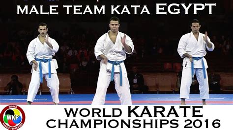 Bronze Medal Male Team Kata Egypt 2016 World Karate Championships World Karate Federation