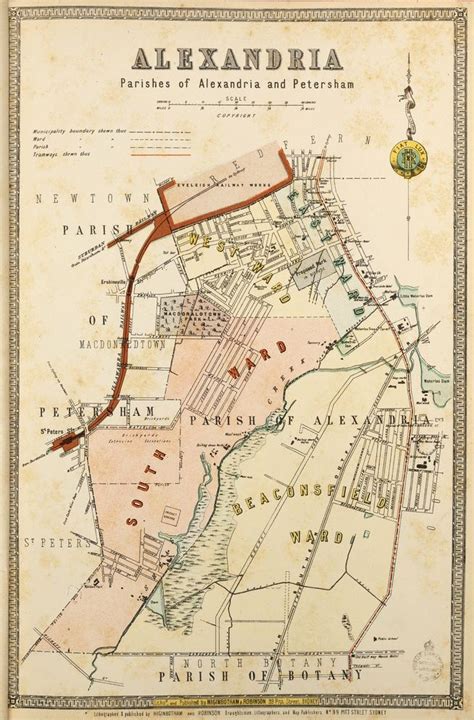 Alexandria Borough Map Available To Purchase As An Archival Print