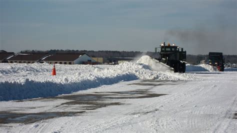 Civil Engineers Battle Snowfall Keep Missions Underway Air Combat