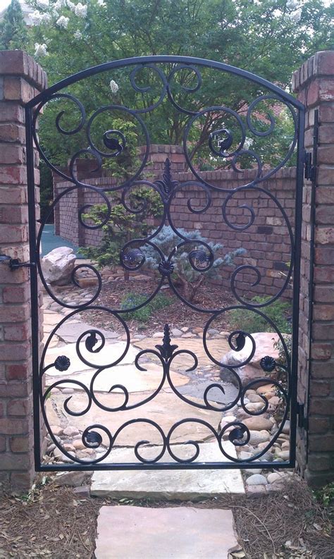 Check out our iron garden gate selection for the very best in unique or custom, handmade pieces from our outdoor & gardening shops. Custom Wrought Iron Garden Gate by The Looking Glass ...