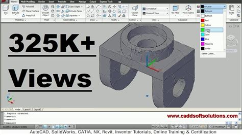 Autocad 3d Modeling Exercise Tutorial For Beginners