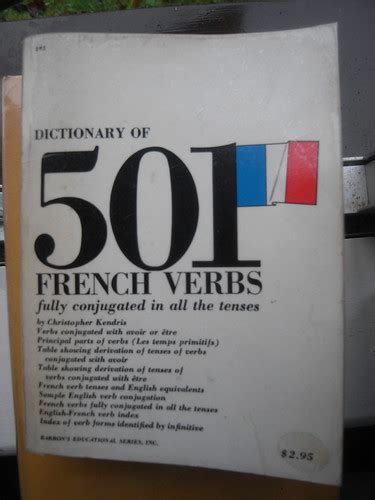 dictionary of 501 french verbs fully conjugated in all th… flickr