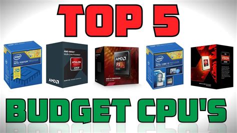 Top 5 Budget Gaming Cpus 2015 Youtube