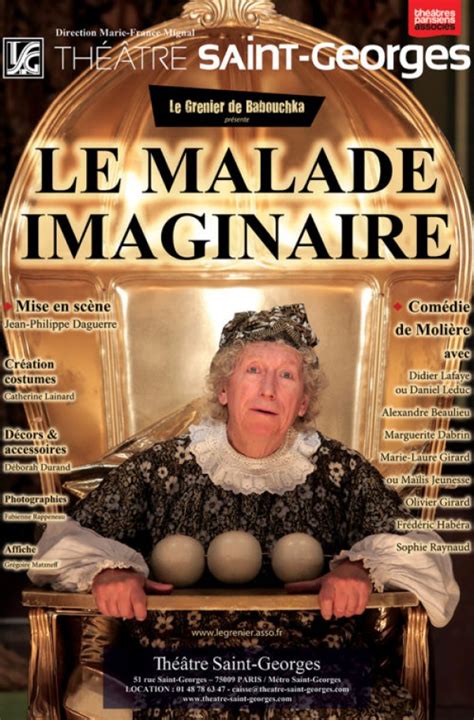 Le Malade Imaginaire Théâtre Saint Georges Lofficiel Des Spectacles