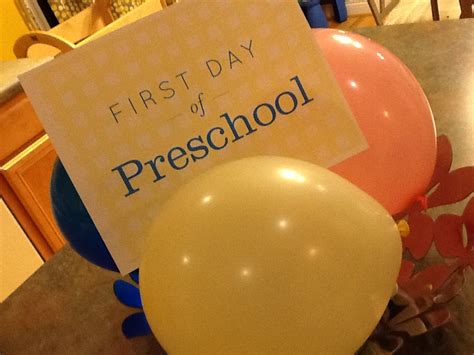 Codys First Day Of Preschool Back To School Ideas Motherhood Support