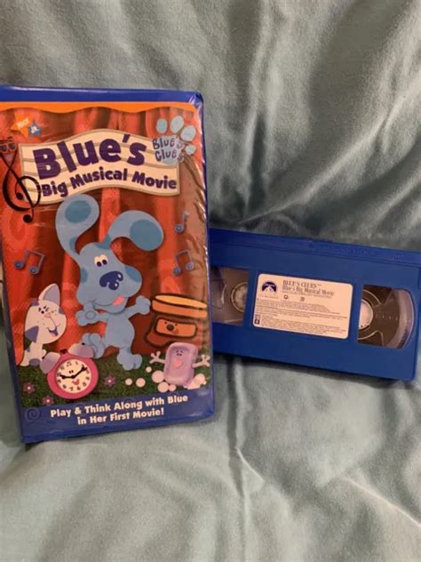 Blues Clues Blues Big Musical Movie Vhs Nick Jr Clamshell Case Vtg Hot Sex Picture