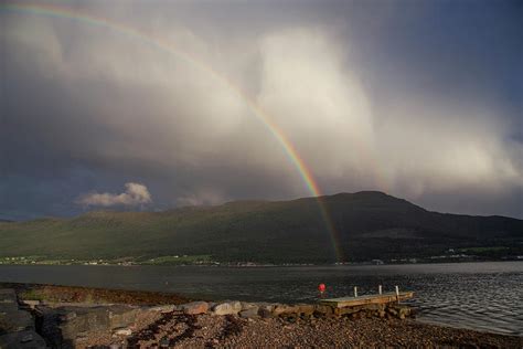 A Double Rainbow Of A Fjord In Norway Photograph By Cavan Images Fine