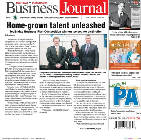 Northeast Pennsylvania Business Journal 06 16 By Cng Newspaper Group