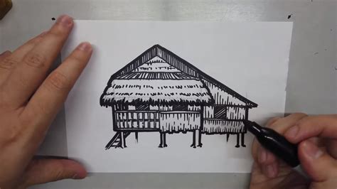 Paano Mag Drawing Ng Bahay Halimbawa