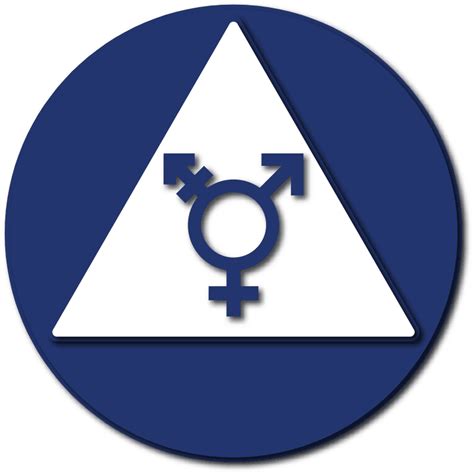Gender Neutral Symbol Unisex Restroom Door Ada Signs Ada Sign Depot