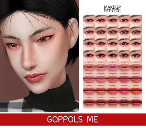 Gpme Gold Makeup Set Cc01 Sims 4 Eyes