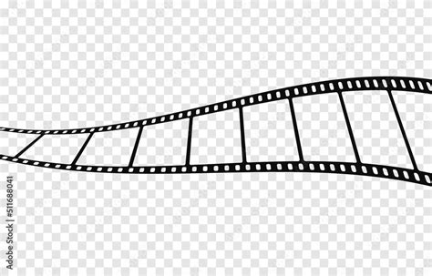 Vecteur Stock Vector Film Strip Png Roll Of Retro Film Strip On