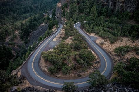 Wallpaper Id 217030 A Curvy Highway Road In Rowena Crest Viewpoint