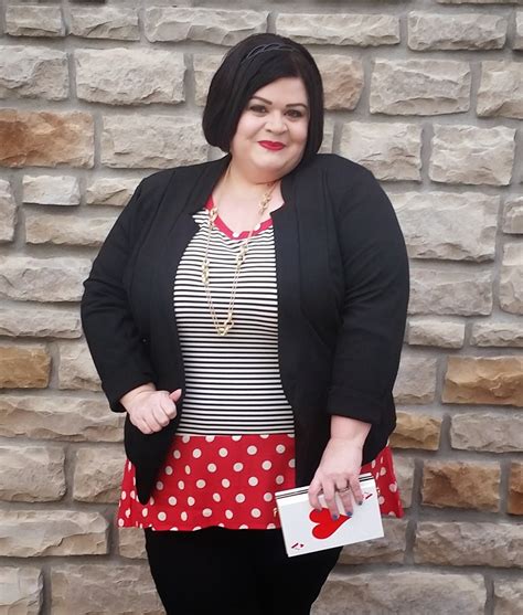 Thestylesupreme Plus Size Ootd Stripes And Polka Dots