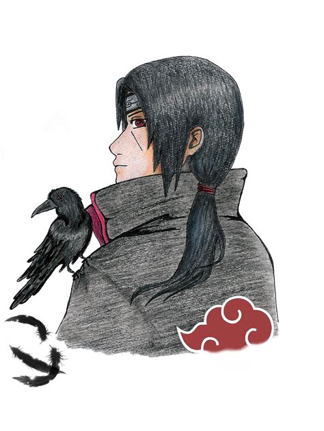 Itachi And His Crow By Lola22 On Deviantart