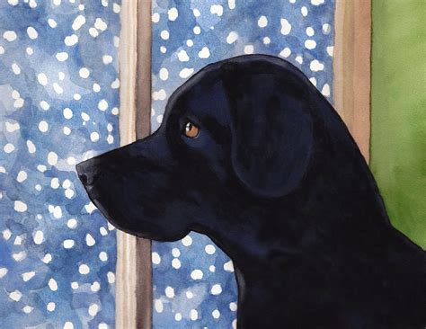 Black Dog Painting By Jill Dodson