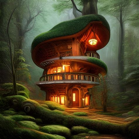 Inviting Forest Cabin Ai Generated Artwork Nightcafe Creator