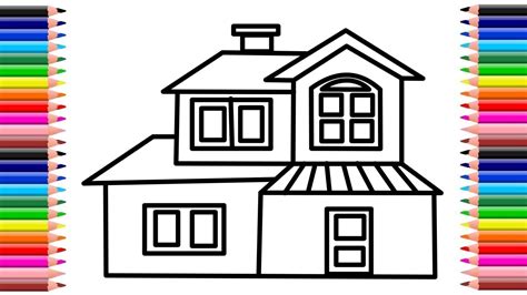 Como Dibujar Una Casa Paso A Paso Facil Easy Drawings Dibujos