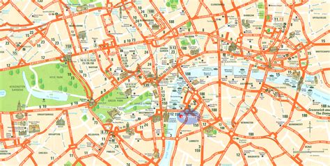London Map Tourist Attractions Toursmaps Com