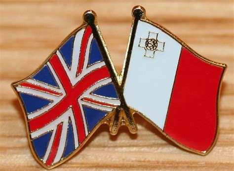 UK MALTA FRIENDSHIP Flag Metal Lapel Pin Badge Great Britain EBay