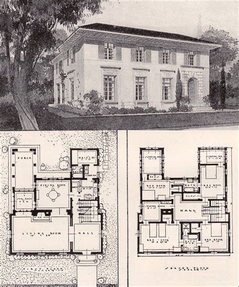 Italian Renaisance Style House 1916 Ideal Homes In Garden Communities