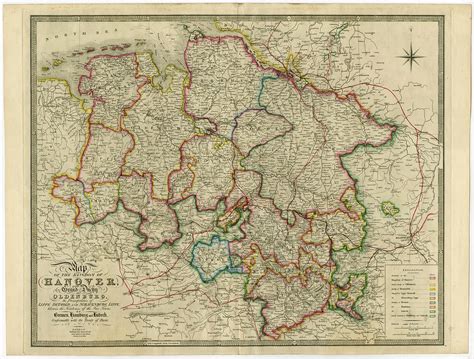 Antique Map Of Northern Germany By Wyld 1854